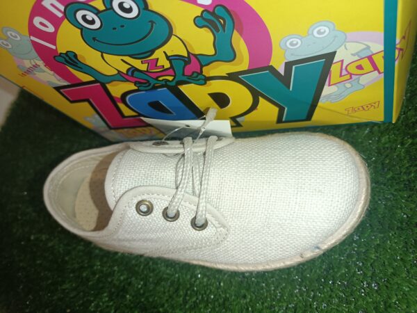 zapato lino beige . zapy - Imagen 2