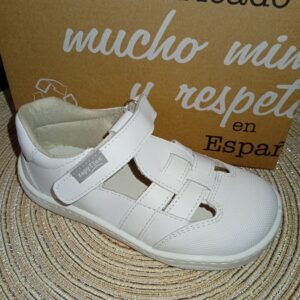 Sandalia carbonero blanco zapyflex